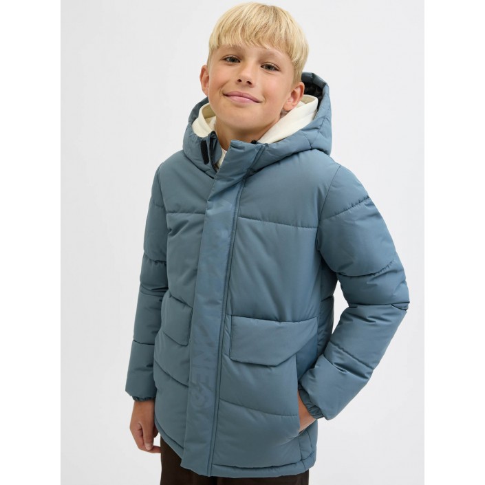 jack en jones boys JCOSPEED PUFFER SN JNR Stormy Weather/TONE IN TONE LOGO | Freewear JCOSPEED PUFFER SN JNR - www.freewear.nl - Freewear