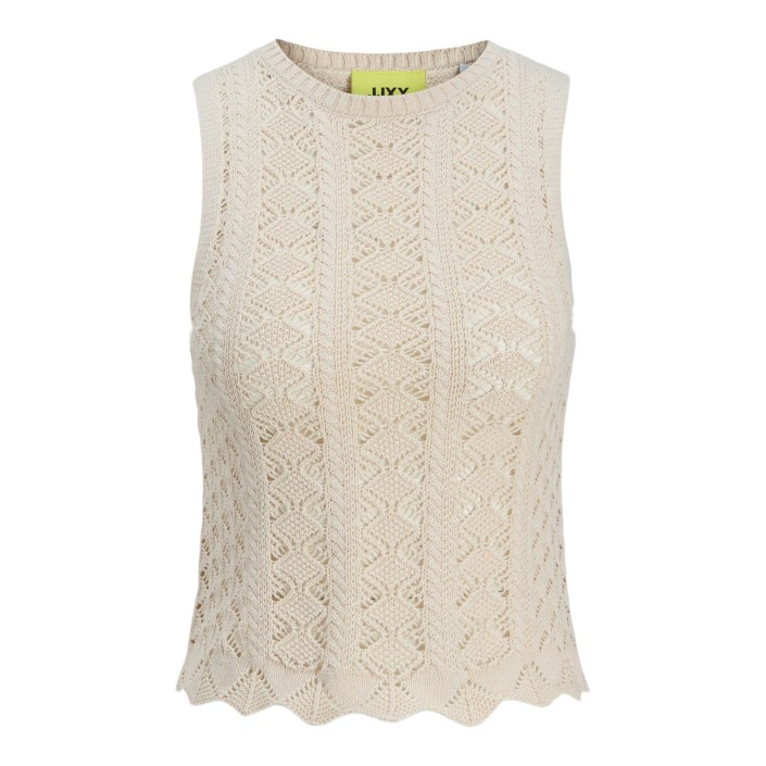 JACK&JONES ORIGINALS JXZURI TOP KNIT Fog | Freewear JXZURI TOP KNIT - www.freewear.nl - Freewear