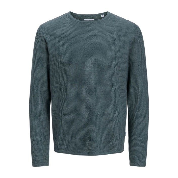Jack & Jones:JACK&JONES ESSENTIALS JJECOOPER KNIT CREW NECK NOOS Stormy Weather | Freewear JJECOOPER KNIT CREW NECK NOOS - www.freewear.nl - Freewear