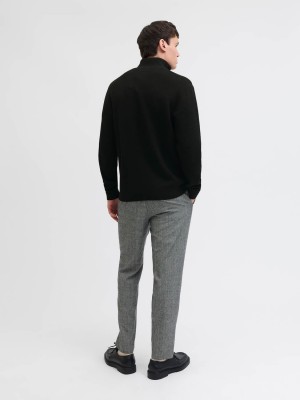 JACK%JONES PREMIUM JPRBLAMILANO STITCH KNIT HALF ZIP S: Black | Freewear JPRBLAMILANO STITCH KNIT HALF ZIP S: - www.freewear.nl - Freewear