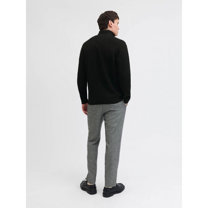 JACK%JONES PREMIUM JPRBLAMILANO STITCH KNIT HALF ZIP S: Black | Freewear JPRBLAMILANO STITCH KNIT HALF ZIP S: - www.freewear.nl - Freewear