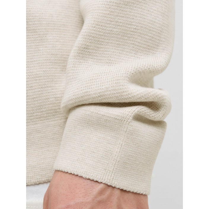 JACK%JONES PREMIUM JPRBLAMILANO STITCH KNIT HALF ZIP S: Cloud Dancer/Melange | Freewear JPRBLAMILANO STITCH KNIT HALF ZIP S: - www.freewear.nl - Freewear