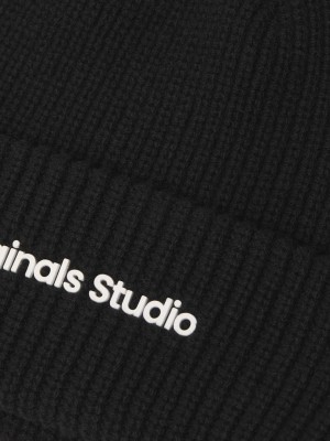 JACK&JONES ORIGINALS JACVESTERBRO BEANIE NOOS Black | Freewear JACVESTERBRO BEANIE NOOS - www.freewear.nl - Freewear