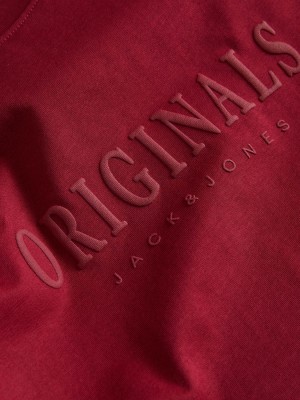 JACK&JONES ORIGINALS JORFREDERIKSBERG TEE SS CREW NECK N: Tibetan Red | Freewear JORFREDERIKSBERG TEE SS CREW NECK N: - www.freewear.nl - Freewear