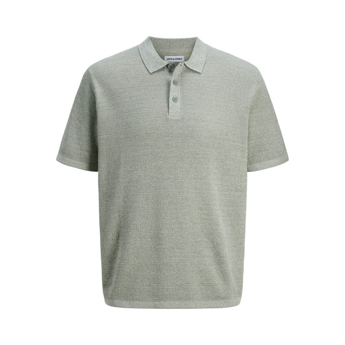 Jack & Jones:JACK&JONES ESSENTIALS JJEGEORGE KNIT POLO SS SN Iceberg Green/w. Cloud Dancer | Freewear JJEGEORGE KNIT POLO SS SN - www.freewear.nl - Freewear