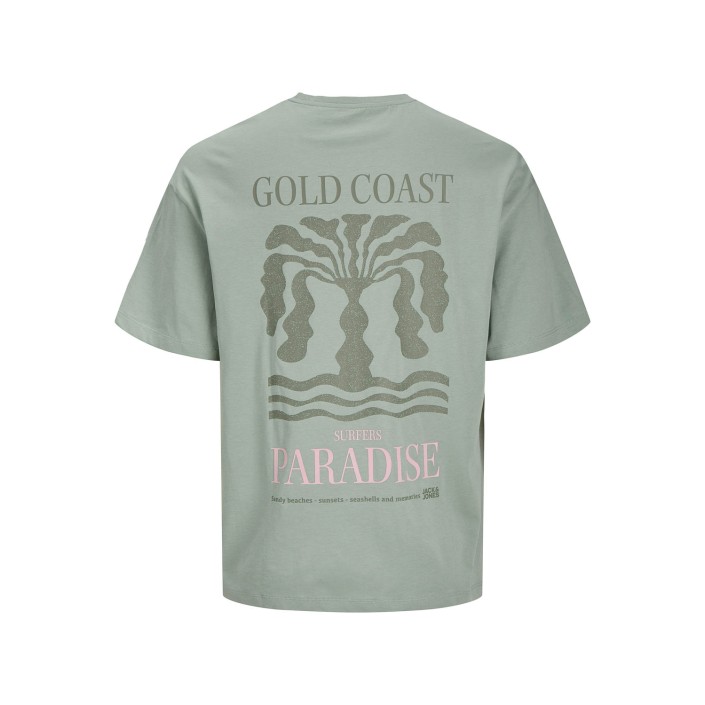 JACK&JONES ORIGINALS JJEAMES TEE SS CREW NECK Iceberg Green | Freewear JJEAMES TEE SS CREW NECK - www.freewear.nl - Freewear