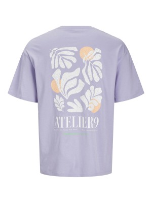 JACK&JONES ORIGINALS JJEAMES TEE SS CREW NECK Languid Lavender | Freewear JJEAMES TEE SS CREW NECK - www.freewear.nl - Freewear