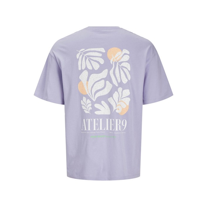 JACK&JONES ORIGINALS JJEAMES TEE SS CREW NECK Languid Lavender | Freewear JJEAMES TEE SS CREW NECK - www.freewear.nl - Freewear