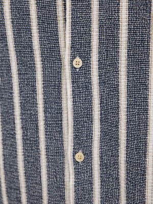 JACK&JONES ORIGINALS JORCOBA STRIPE RESORT SHIRT SS SN Ocean Cavern | Freewear JORCOBA STRIPE RESORT SHIRT SS SN - www.freewear.nl - Freewear