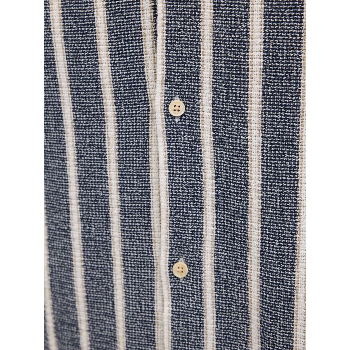 JACK&JONES ORIGINALS JORCOBA STRIPE RESORT SHIRT SS SN Ocean Cavern | Freewear JORCOBA STRIPE RESORT SHIRT SS SN - www.freewear.nl - Freewear