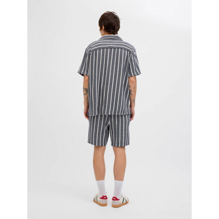 JACK&JONES ORIGINALS JORCOBA STRIPE RESORT SHIRT SS SN Ocean Cavern | Freewear JORCOBA STRIPE RESORT SHIRT SS SN - www.freewear.nl - Freewear