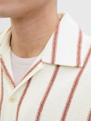 JACK&JONES ORIGINALS JORCOBA STRIPE RESORT SHIRT SS SN Arabian Spice | Freewear JORCOBA STRIPE RESORT SHIRT SS SN - www.freewear.nl - Freewear