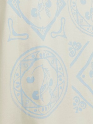 JACK&JONES ORIGINALS JORPAROS EASTER SKETCH TEE SS CREW : Antique White/BANDANA | Freewear JORPAROS EASTER SKETCH TEE SS CREW : - www.freewear.nl - Freewear