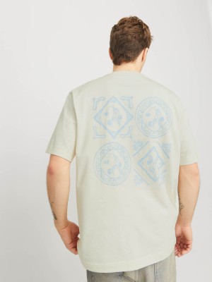 JACK&JONES ORIGINALS JORPAROS EASTER SKETCH TEE SS CREW : Antique White/BANDANA | Freewear JORPAROS EASTER SKETCH TEE SS CREW : - www.freewear.nl - Freewear