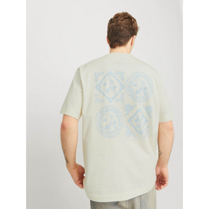 JACK&JONES ORIGINALS JORPAROS EASTER SKETCH TEE SS CREW : Antique White/BANDANA | Freewear JORPAROS EASTER SKETCH TEE SS CREW : - www.freewear.nl - Freewear