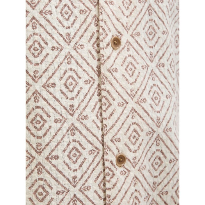 JACK%JONES PREMIUM JPRBLUVINCENT PRINT RESORT S/S SHIR: Oatmeal/RELAXED FIT | Freewear JPRBLUVINCENT PRINT RESORT S/S SHIR: - www.freewear.nl - Freewear