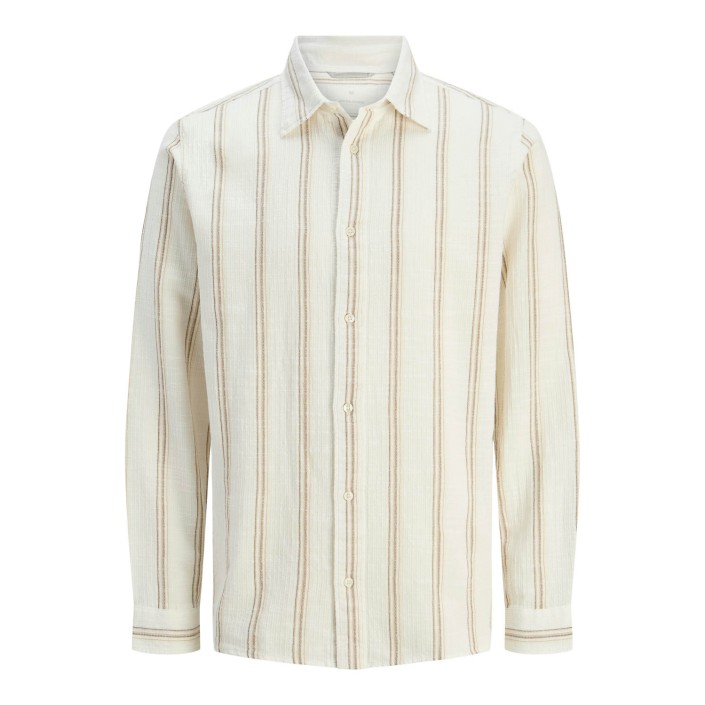 JACK%JONES PREMIUM JPRCCREGENT DOBBY L/S SHIRT Greige/COMFORT FIT | Freewear JPRCCREGENT DOBBY L/S SHIRT - www.freewear.nl - Freewear