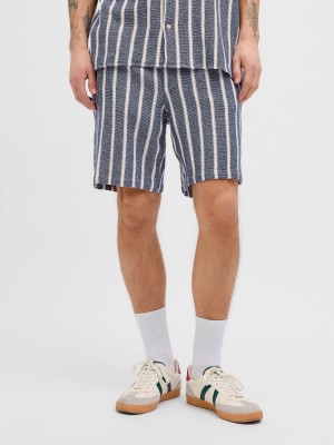 JACK&JONES ORIGINALS JPSTJAIDEN COBA STRIPE JOG SHORT SR: Ocean Cavern | Freewear JPSTJAIDEN COBA STRIPE JOG SHORT SR: - www.freewear.nl - Freewear