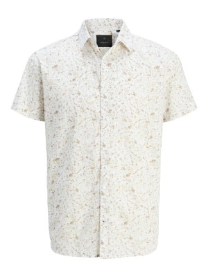 JACK%JONES PREMIUM JPRBLASUMMER PRINT S/S SHIRT SN Cloud Dancer | Freewear JPRBLASUMMER PRINT S/S SHIRT SN - www.freewear.nl - Freewear