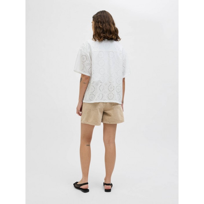 JACK&JONES ORIGINALS JXLAURA SHORT MW COLOR DENIM SHORTS: Desert Dust | Freewear JXLAURA SHORT MW COLOR DENIM SHORTS: - www.freewear.nl - Freewear