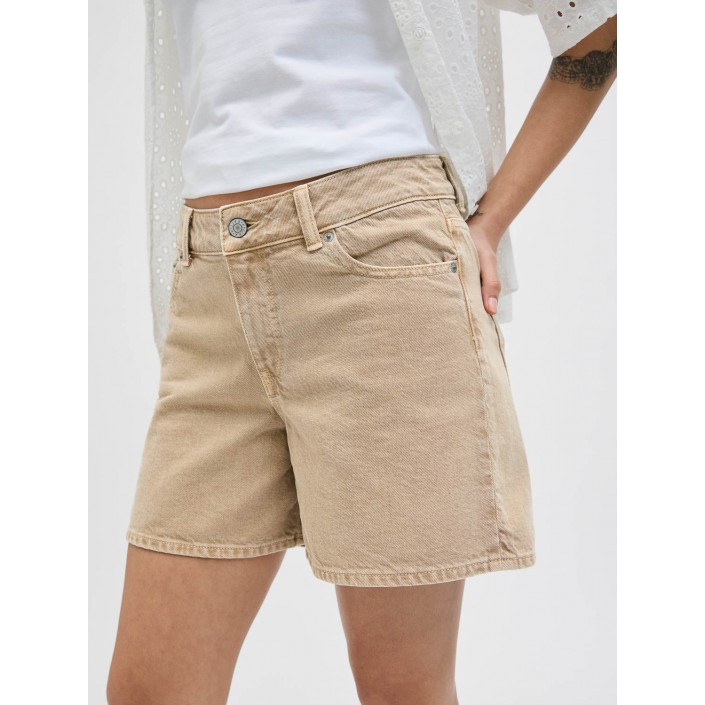 JACK&JONES ORIGINALS JXLAURA SHORT MW COLOR DENIM SHORTS: Desert Dust | Freewear JXLAURA SHORT MW COLOR DENIM SHORTS: - www.freewear.nl - Freewear