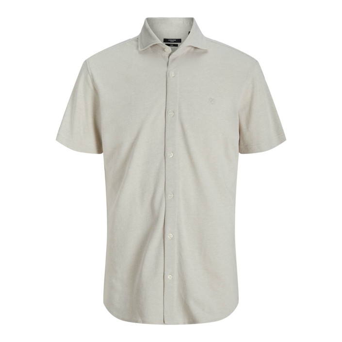 JACK%JONES PREMIUM JPRBLALANCE PIQUE S/S SHIRT SMU Silver Lining | Freewear JPRBLALANCE PIQUE S/S SHIRT SMU - www.freewear.nl - Freewear