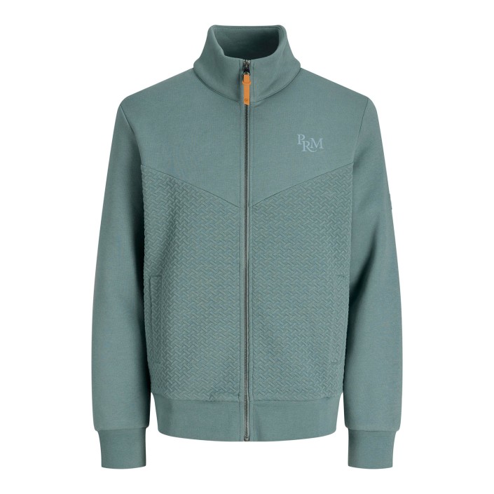 JACK%JONES PREMIUM JPRBLUFRANKIE SWEAT ZIP HIGH NECK Seaborne | Freewear JPRBLUFRANKIE SWEAT ZIP HIGH NECK - www.freewear.nl - Freewear