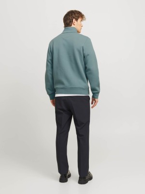 JACK%JONES PREMIUM JPRBLUFRANKIE SWEAT ZIP HIGH NECK Seaborne | Freewear JPRBLUFRANKIE SWEAT ZIP HIGH NECK - www.freewear.nl - Freewear