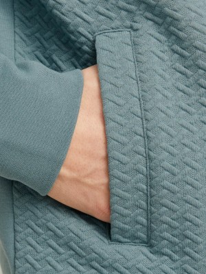 JACK%JONES PREMIUM JPRBLUFRANKIE SWEAT ZIP HIGH NECK Seaborne | Freewear JPRBLUFRANKIE SWEAT ZIP HIGH NECK - www.freewear.nl - Freewear