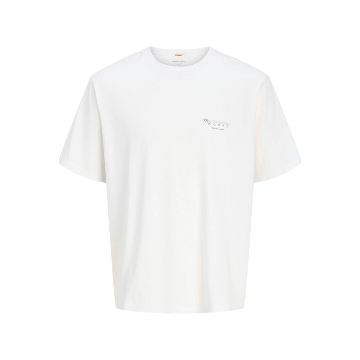 JACK&JONES ORIGINALS JORALMERIA WORLD TEE SS CREW NECK Bright White | Freewear JORALMERIA WORLD TEE SS CREW NECK - www.freewear.nl - Freewear