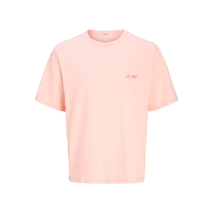 JACK&JONES ORIGINALS JORALMERIA WORLD TEE SS CREW NECK Tickled Pink | Freewear JORALMERIA WORLD TEE SS CREW NECK - www.freewear.nl - Freewear