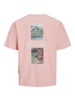 JACK&JONES ORIGINALS JORHYDRA PHOTO TEE SS CREW NECK Tickled Pink | Freewear JORHYDRA PHOTO TEE SS CREW NECK - www.freewear.nl - Freewear