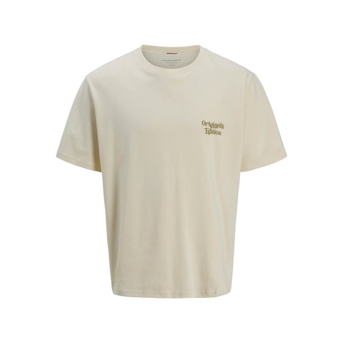 JACK&JONES ORIGINALS JORACAPULCO TYPE TEE SS CREW NECK Antique White | Freewear JORACAPULCO TYPE TEE SS CREW NECK - www.freewear.nl - Freewear