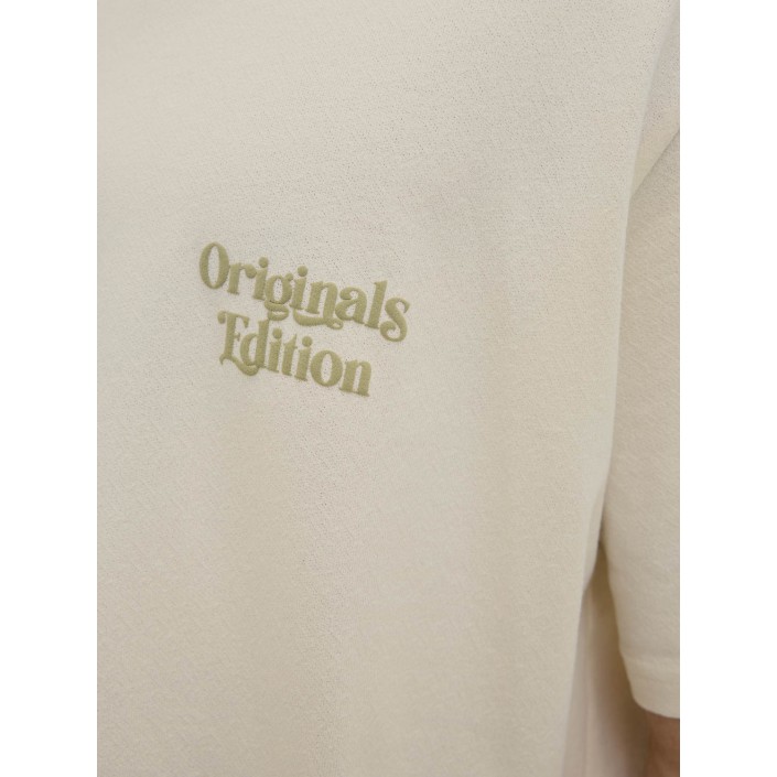 JACK&JONES ORIGINALS JORACAPULCO TYPE TEE SS CREW NECK Antique White | Freewear JORACAPULCO TYPE TEE SS CREW NECK - www.freewear.nl - Freewear