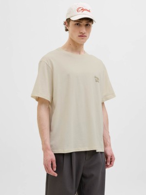 JACK&JONES ORIGINALS JORACAPULCO TYPE TEE SS CREW NECK Antique White | Freewear JORACAPULCO TYPE TEE SS CREW NECK - www.freewear.nl - Freewear