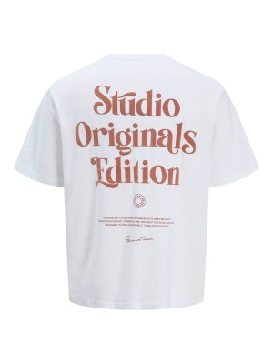 JACK&JONES ORIGINALS JORACAPULCO TYPE TEE SS CREW NECK Bright White | Freewear JORACAPULCO TYPE TEE SS CREW NECK - www.freewear.nl - Freewear