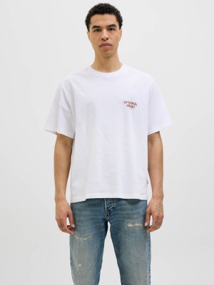 JACK&JONES ORIGINALS JORACAPULCO TYPE TEE SS CREW NECK Bright White | Freewear JORACAPULCO TYPE TEE SS CREW NECK - www.freewear.nl - Freewear