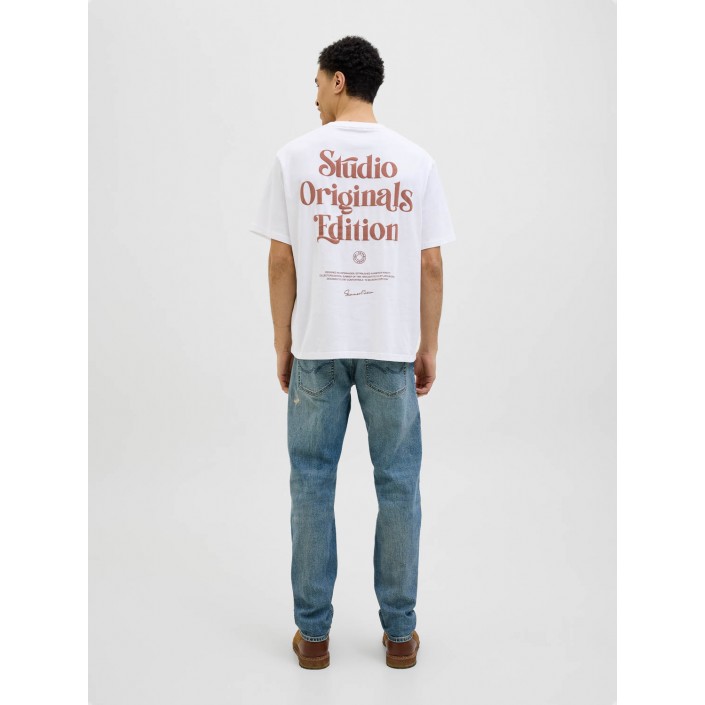 JACK&JONES ORIGINALS JORACAPULCO TYPE TEE SS CREW NECK Bright White | Freewear JORACAPULCO TYPE TEE SS CREW NECK - www.freewear.nl - Freewear