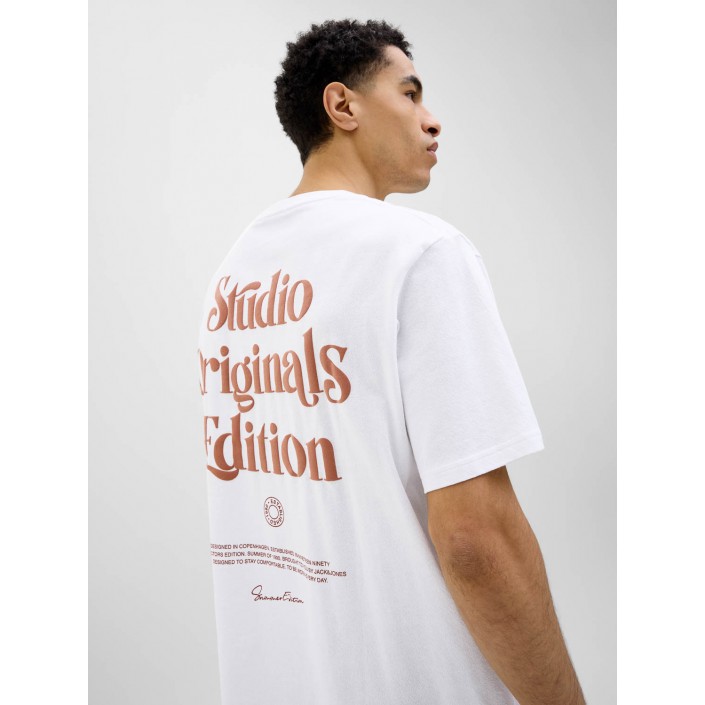 JACK&JONES ORIGINALS JORACAPULCO TYPE TEE SS CREW NECK Bright White | Freewear JORACAPULCO TYPE TEE SS CREW NECK - www.freewear.nl - Freewear