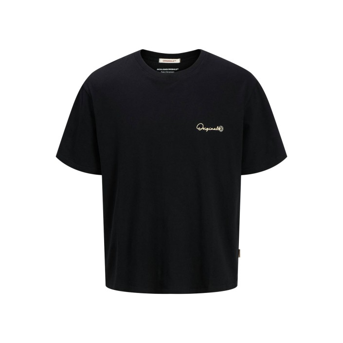 JACK&JONES ORIGINALS JORACAPULCO TYPE TEE SS CREW NECK Black | Freewear JORACAPULCO TYPE TEE SS CREW NECK - www.freewear.nl - Freewear