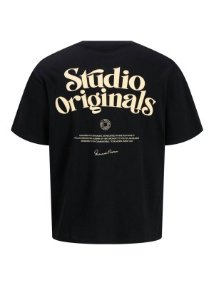 JACK&JONES ORIGINALS JORACAPULCO TYPE TEE SS CREW NECK Black | Freewear JORACAPULCO TYPE TEE SS CREW NECK - www.freewear.nl - Freewear