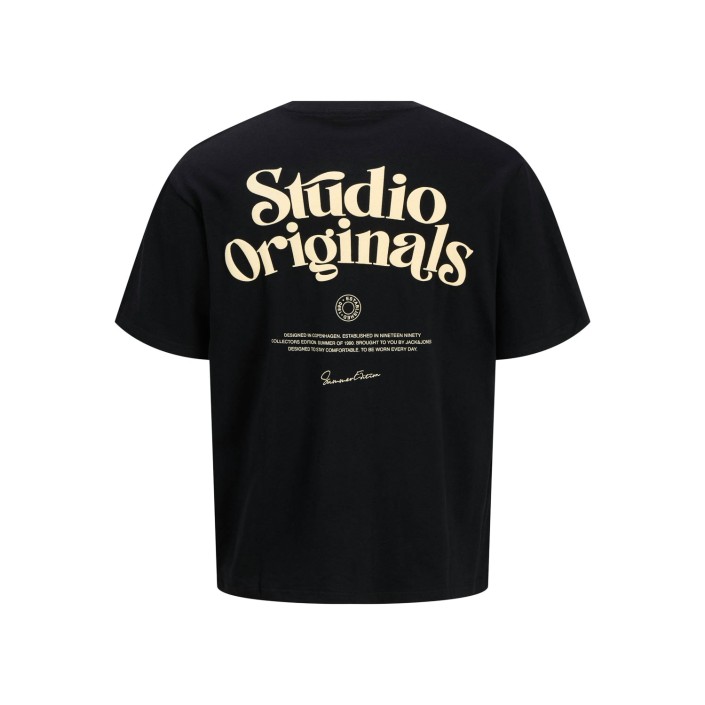JACK&JONES ORIGINALS JORACAPULCO TYPE TEE SS CREW NECK Black | Freewear JORACAPULCO TYPE TEE SS CREW NECK - www.freewear.nl - Freewear