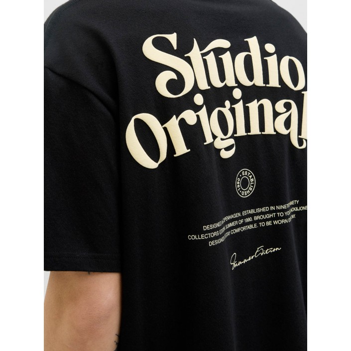 JACK&JONES ORIGINALS JORACAPULCO TYPE TEE SS CREW NECK Black | Freewear JORACAPULCO TYPE TEE SS CREW NECK - www.freewear.nl - Freewear