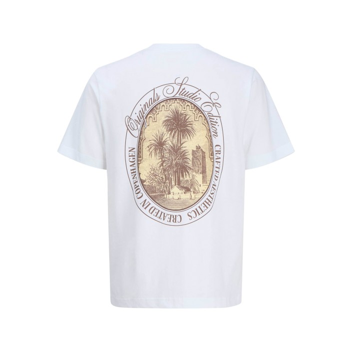 JACK&JONES ORIGINALS JORHYDRA BACK TEE SS CREW NECK SE25 Bright White | Freewear JORHYDRA BACK TEE SS CREW NECK SE25 - www.freewear.nl - Freewear