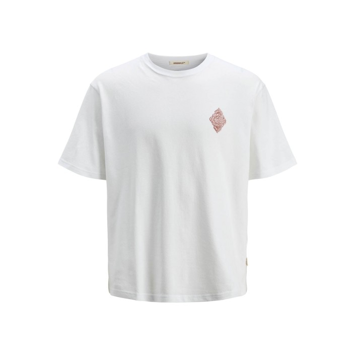JACK&JONES ORIGINALS JORHYDRA PATTERN TEE SS CREW NECK Bright White | Freewear JORHYDRA PATTERN TEE SS CREW NECK - www.freewear.nl - Freewear
