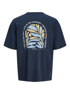 JACK%JONES PREMIUM JPRBLUMAX SS TEE Blue Nights | Freewear JPRBLUMAX SS TEE - www.freewear.nl - Freewear