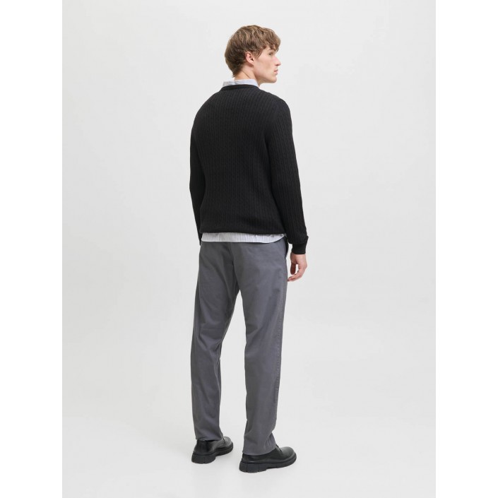 Jack & Jones:JACK&JONES ESSENTIALS JJEEMIL KNIT CABLE CREW NECK NOOS Black | Freewear JJEEMIL KNIT CABLE CREW NECK NOOS - www.freewear.nl - Freewear