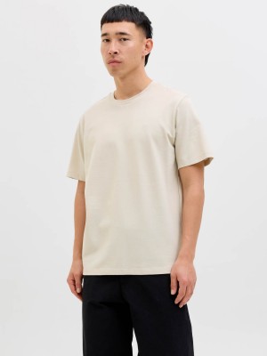JACK%JONES PREMIUM JPRBLUHUG SS TEE Silver Lining | Freewear JPRBLUHUG SS TEE - www.freewear.nl - Freewear