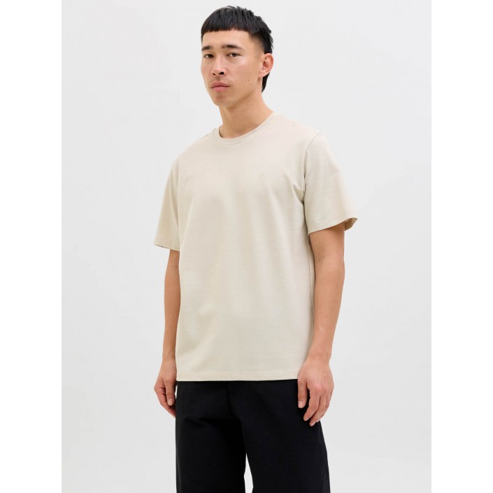 JACK%JONES PREMIUM JPRBLUHUG SS TEE Silver Lining | Freewear JPRBLUHUG SS TEE - www.freewear.nl - Freewear