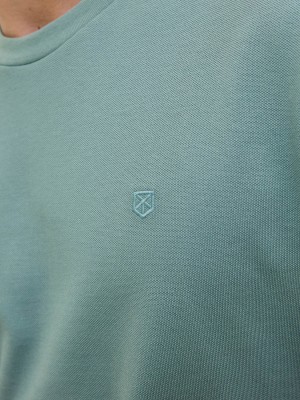 JACK%JONES PREMIUM JPRBLUHUG SS TEE Stormy Sea | Freewear JPRBLUHUG SS TEE - www.freewear.nl - Freewear